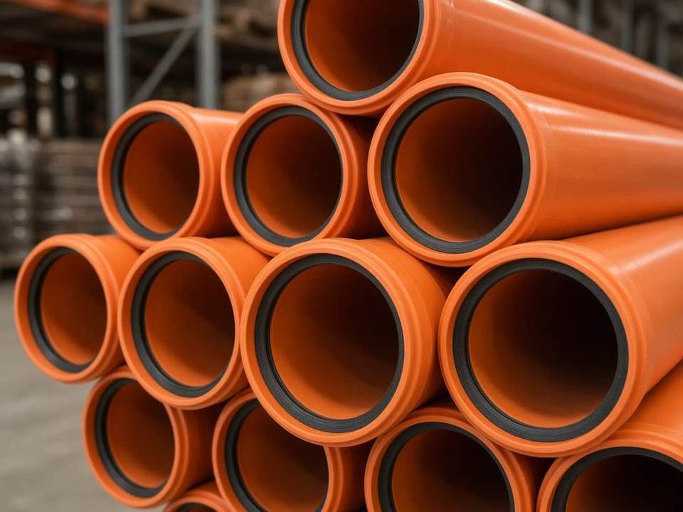 Труба НПВХ 110 мм SN4 для наружной канализации
